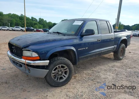 2002 Dodge Dakota Slt z USA, uszkodzony, nr VIN 1B7HG48N82S678086